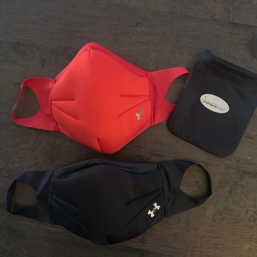 Never worn set of 2 Under Armour masks